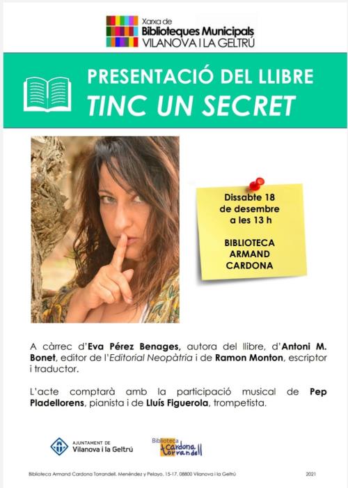 Presentació del llibre Tinc un secret