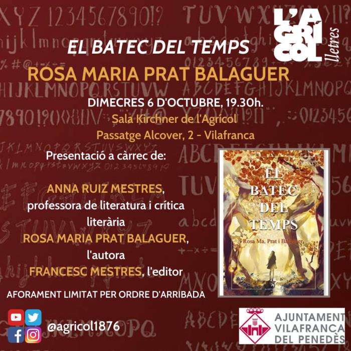 Rosa M. Prat presenta “El batec del temps”