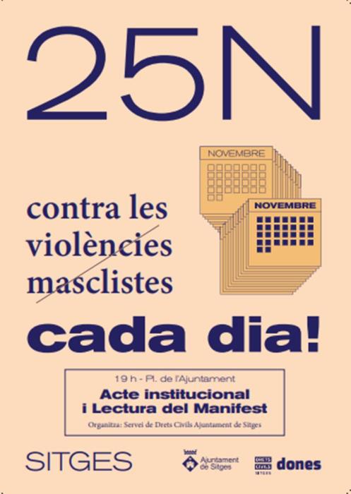 Sitges commemora el 25N contra les violències masclistes