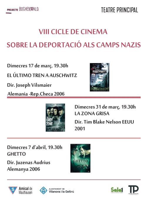 VIII Cicle de cinema sobre la deportació als camps nazis a Vilanova