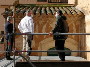 Avancen les obres de restauració del Portal del Pardo del Vendrell. Ajuntament del Vendrell