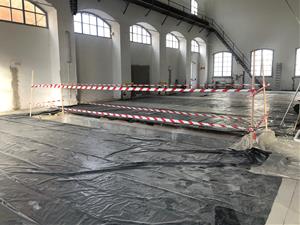 Avancen les obres de transformació de la Nau del Museu del Ferrocarril de Catalunya. Museu de Ferrocarril 