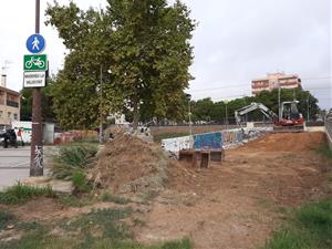 Avancen les obres del Camí Pedalable de la costa del Garraf. CC Garraf