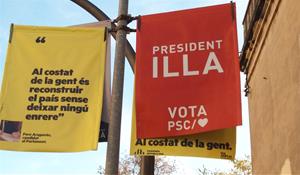 Banderoles eleccions al Parlament. Ferran Savall