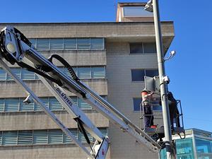 Calafell comença a instal·lar 43 càmeres de vigilància i lectors de matrícules. Ajuntament de Calafell