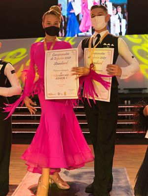 Campions d’Espanya junior 1 (12-13 Anys) Patrick Berbece i Sara Coman