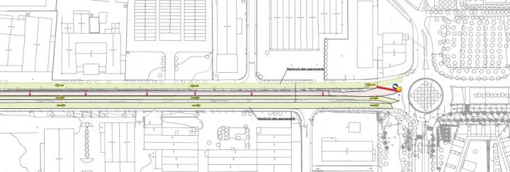 Canvis de trànsit a l’avinguda de Tarragona de Vilafranca per les obres del nou carril bici cap als polígons i els Monjos. EIX