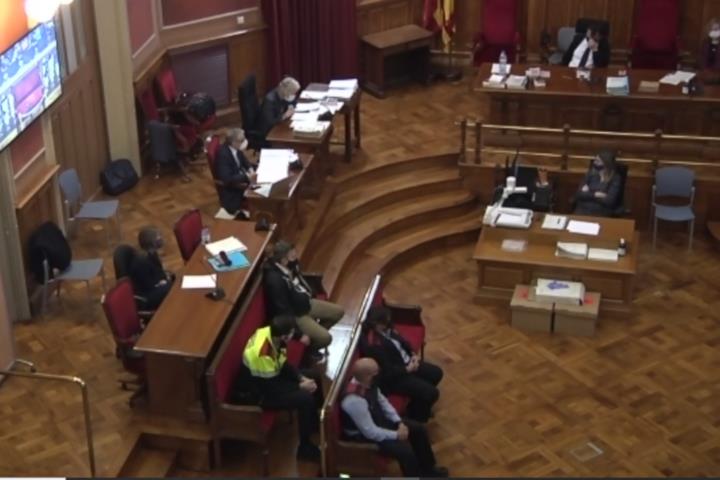 Captura d'imatge del judici a l'assassí confés d'una nena de 13 anys a Vilanova i la Geltrú. ACN