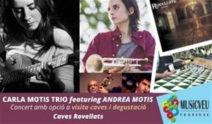 Carla Motis Trio & Featuring Andrea Motis actuaran el dissabte 21 d'agost als jardins de Cava Rovellats. EIX