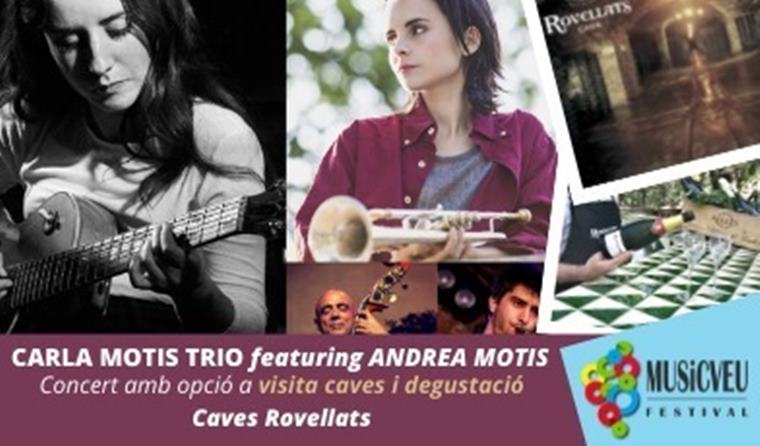 Carla Motis Trio & Featuring Andrea Motis actuaran el dissabte 21 d'agost als jardins de Cava Rovellats. EIX