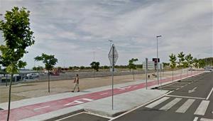 Carril bici de la carretera de Sant Vicenç. Eix