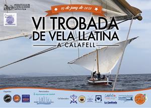 Cartell de la VI Trobada de Vela Llatina. Eix