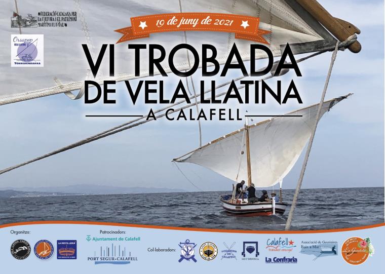 Cartell de la VI Trobada de Vela Llatina. Eix