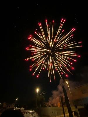 Castell de focs de la Festa Major de Cunit. Ajuntament de Cunit