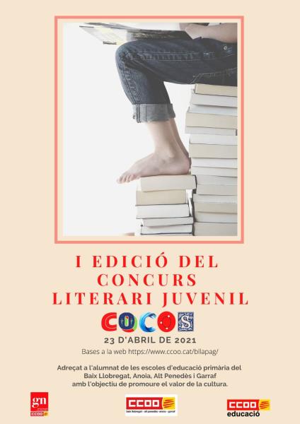 CCOO organitza la 1a Edició del Concurs Literari Juvenil COCOS, adreçats als centres públics i concertats. EIX