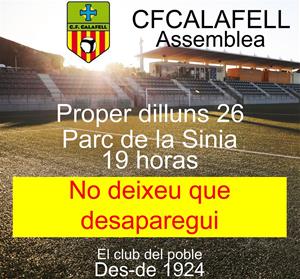 CF Calafell. Eix