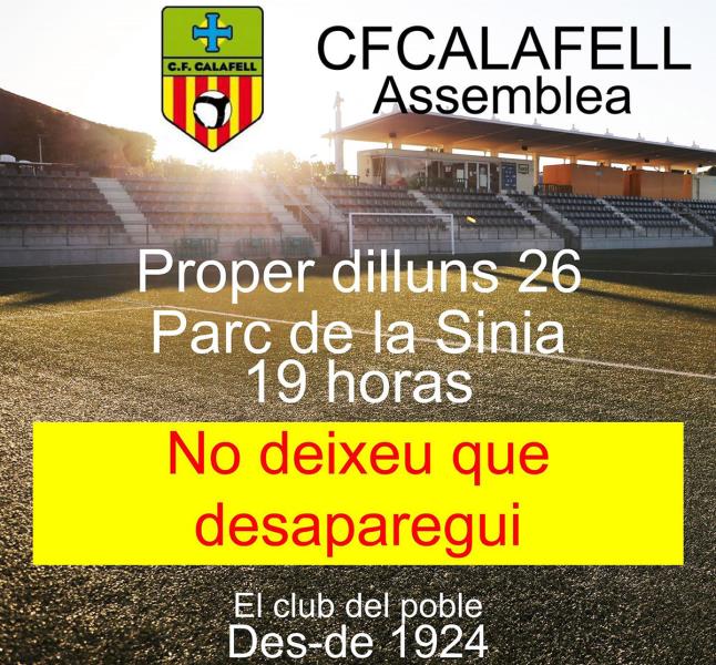 CF Calafell. Eix