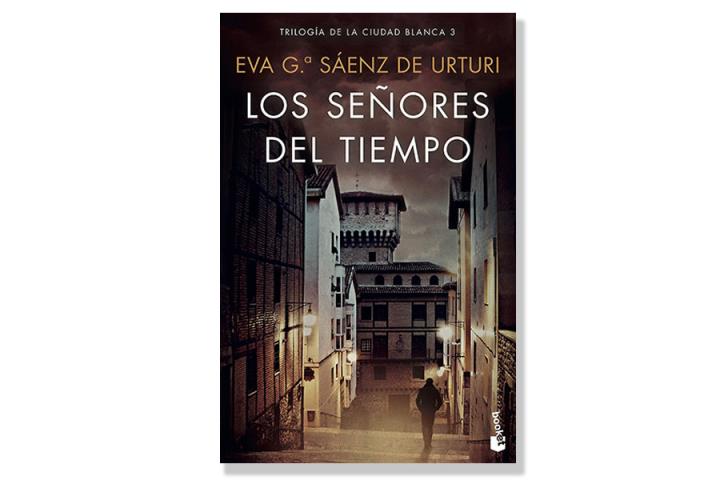 Coberta de 'Los señores del tiempo' d'Eva G. Sáenz de Urturi. Eix