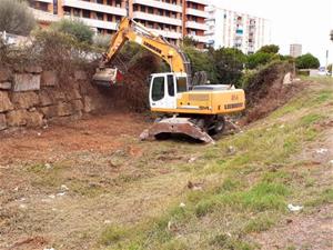 Comencen els treballs de desbrossament dels torrents de Vilanova per evitar inundacions en cas de tempestes. Ajuntament de Vilanova