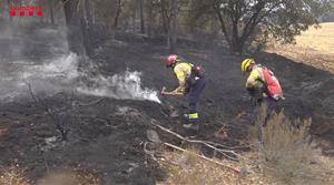 Controlat l'incendi de l'Anoia, que ha cremat unes 1.700 hectàrees. Bombers