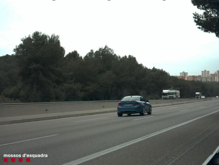 Detingut un conductor per circular a 256 quilòmetres per hora per l'autopista AP-7 a Tarragona. Mossos d'Esquadra