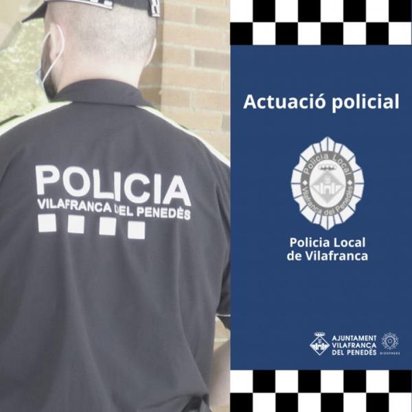 Detinguts a Vilafranca els autors de dos robatoris amb violència i intimidació. Ajuntament de Vilafranca