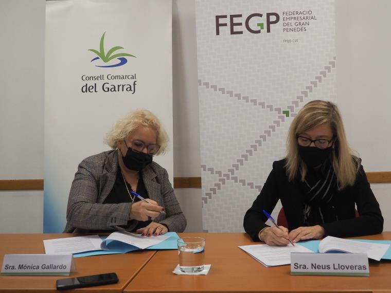 El Consell Comarcal del Garraf i la FEGP es comprometen a treballar junts per donar suport al sector de l'automoció. CC Garraf