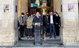 El conseller d'Educació presideix la commemoració del Dia Internacional contra la violència masclistes a Vilanova. Susana Nogueira