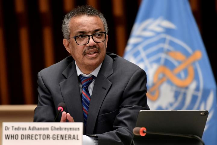 El director general de l’Organització Mundial de la Salut (OMS), Tedros Adhanom Ghebreyesus. Fabrice Coffrini / Pool 