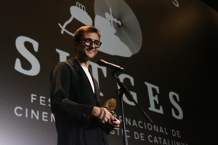 El guionista Nick Antosca ha recollit aquest dimecres el Premi Màquina del Temps del Festival de cinema de Sitges. ACN