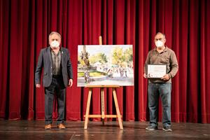 El pintor Julio García Iglesias guanya la sisena edició del concurs de pintura ràpida, Premi Vilafranca Cultura. Casal