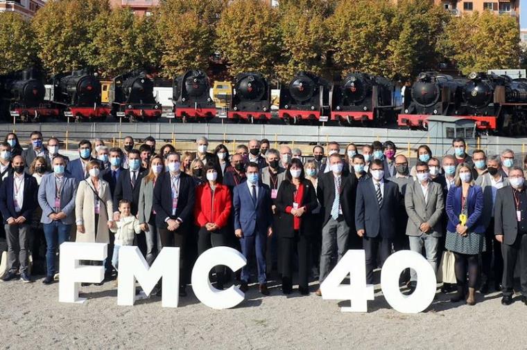 El president de la Generalitat, Pere Aragonès, ha estat l'encarregat de tancar els actes de celebració del 40è aniversari de la Federació de Municipis