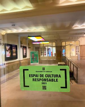 El Teatre Casal de Vilafranca, reconegut com a Espai de Cultura Responsable per part de la Generalitat. Teatre Casal