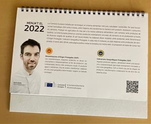 El xef igualadí David Andrés, protagonista del calendari 2022 de la Comissió Europea. EIX