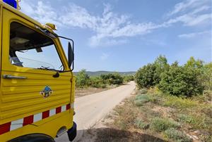 Els ADF fent tasques de prevenció i control de camins i boscos. Eix