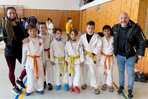 Els judoques del Club Judo Vilafranca-Vilanova. Eix