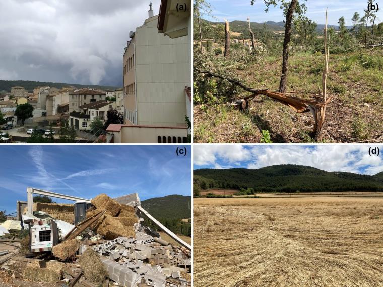 Es confirma el tornado de la Llacuna - Santa Maria de Miralles a l'Anoia. Generalitat de Catalunya