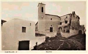 Esglèsia i Castell de Canyelles. Arxiu Comarcal del Garraf