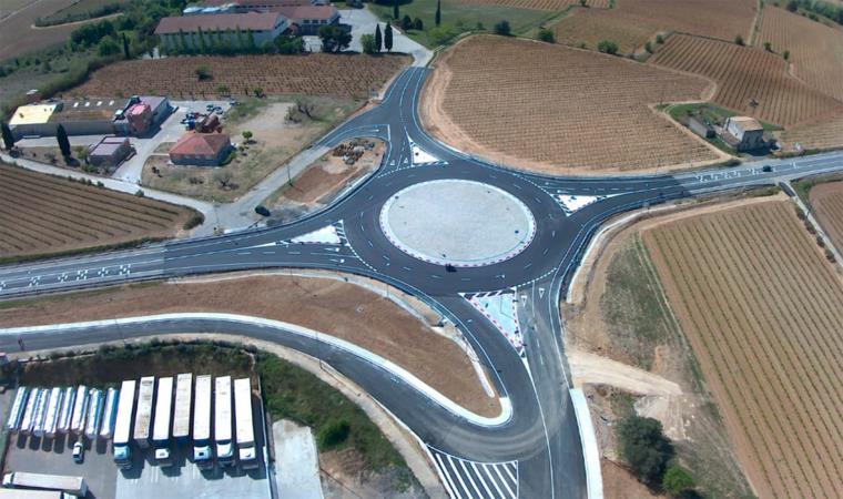 Finalitzen les obres de millora de polígons de Sant Quintí, Sant Cugat i Les Cabanyes. Diputació de Barcelona