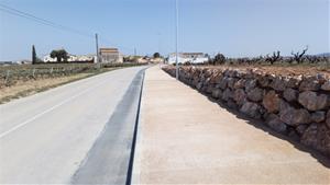 Finalitzen les obres del camí de vianants que uneix Sant Pere Molanta i el barri Ferran