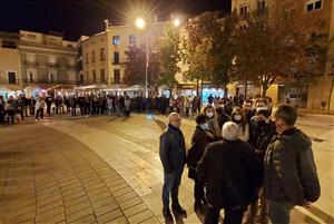 Igualada mostra el seu rebuig contra la violació d'una menor la nit de la Castanyada. Ajuntament d'Igualada