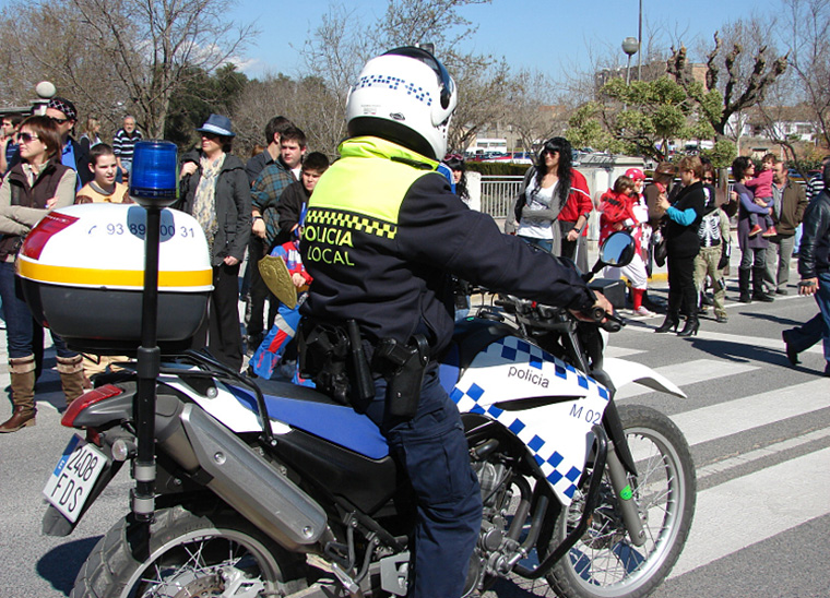 Imatge d'arxiu de la polícia local de Santa Margarida i els Monjos. Eix