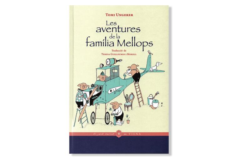 Imatge de la coberta de 'Les aventures de la família Mellops', de Tomi Ungerer. Eix