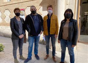 Imatge de la roda de premsa d'ERC de Vilafranca. Eix