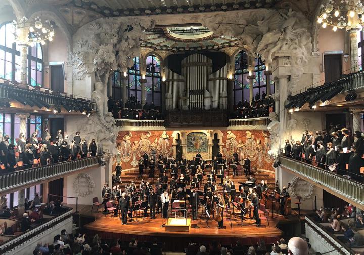 Imatge del concert al Palau de la Música Catalana. Eix