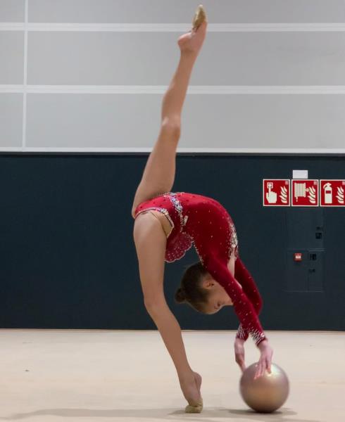 Júlia Bóveda, en un moment de la seva actuació. Eix