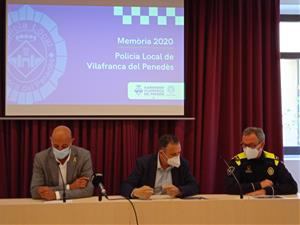 La Policia Local de Vilafranca va aixecar 3900 actes durant l'any passat per incompliemt de la normativa sanitària. Ramon Filella