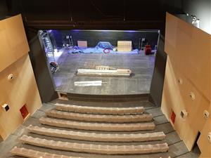La remodelació i ampliació del teatre municipal de Les Roquetes estarà enllestida el juliol vinent. Ajt Sant Pere de Ribes