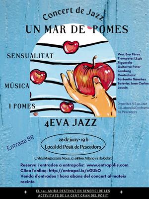 La vilanovina Eva Pérez organitza el concert de jazz amb les cançons del llibre eròtic Les pomes d’Eva. EIX