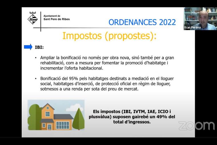 Les noves ordenances fiscals de Sant Pere de Ribes incorporaran mesures per promoure l’accés a l’habitatge. EIX